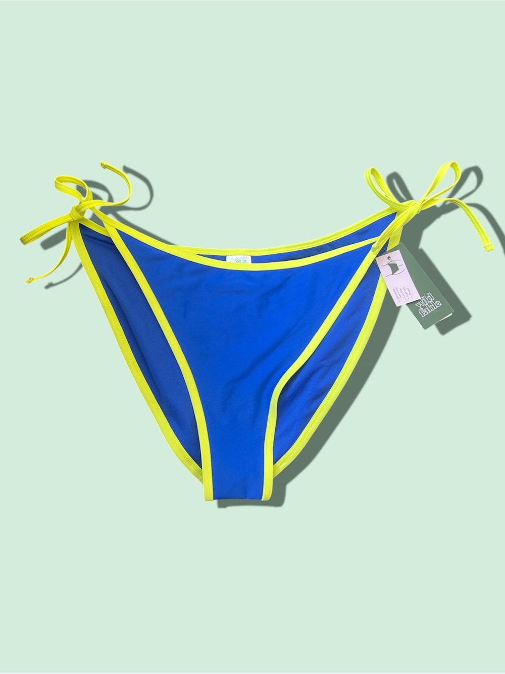 Target Blue and Yellow Tie-Side Bikini Bottom